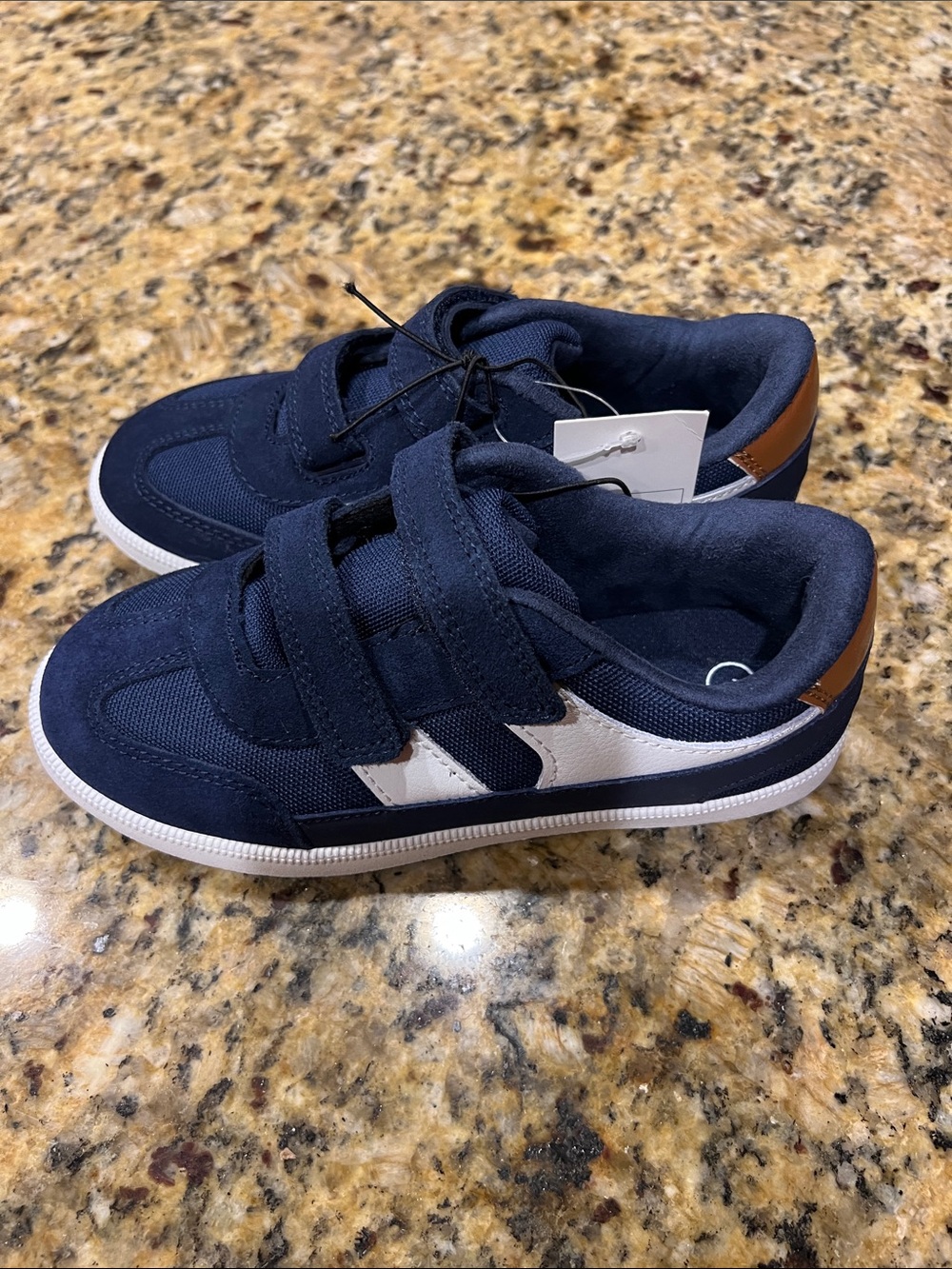 Cat & Jack Navy Velcro Kids Sneakers - Picture 2 of 9